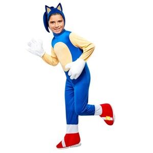 Sonic Generations Sonic the Hedgehog Deluxe Kids Costume, New